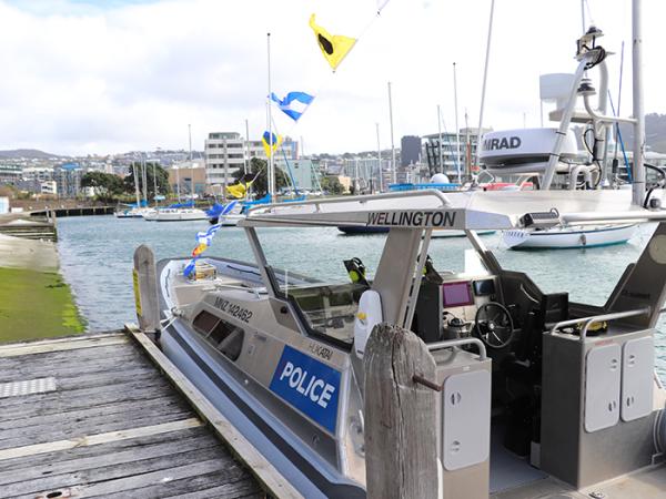 Wellington District's new rigid-hulled inflatable boat.