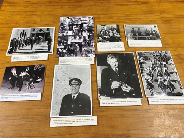 Some of the hundreds of photos and captions from Ray's collection.