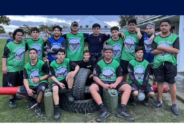 Some of the 36 students who took part in the Napier-based CACTUS Te Vaka Māia programme.