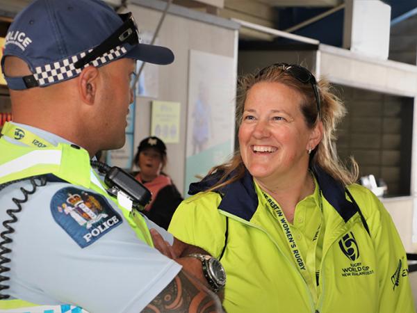 Tracy Morgan, a coordinator for the Whangārei-based File Management team, has volunteered at the RWC.