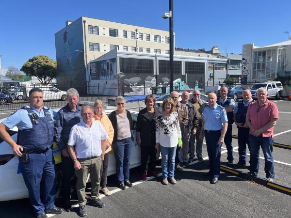 Napier Community Patrol with members of Hawke's Bay Police