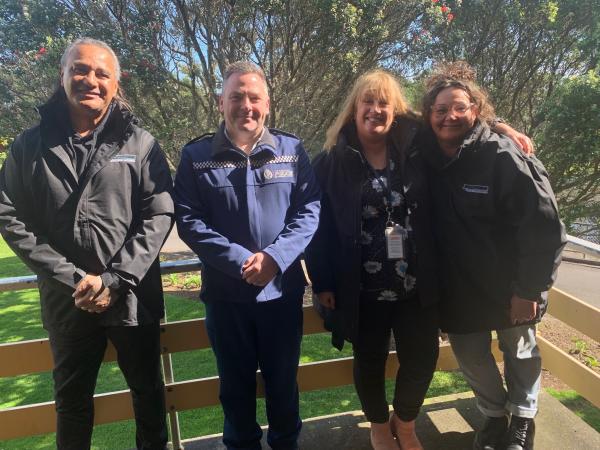 Central District Taranaki CRT, from left: Duly Authorised Officer (DAO) Toi Hamahona, Constable Mike Mathews, DAO Lynley Young a