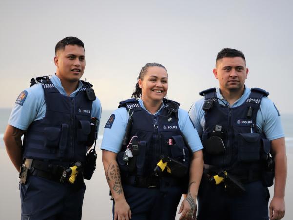 Police staff in Make your move to Northland video.