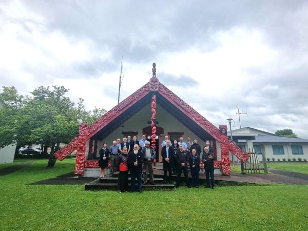 Police Firearms and MPES staff attended a pōwhiri at the Morero marae last month to see all the hard work in action. 
