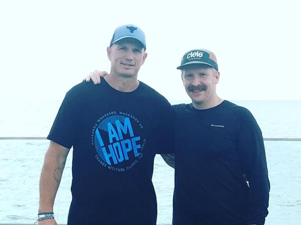 Taranaki Sergeant Paul Bailey, who did a similar challenge, joined Dom on a couple of runs during the month.