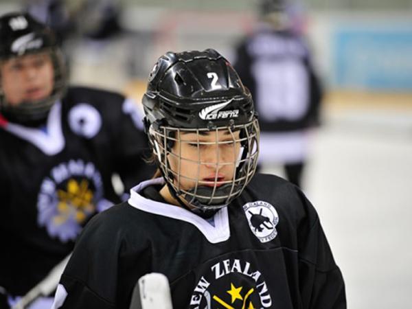 Anjali Mulari in her hockey uniform. 