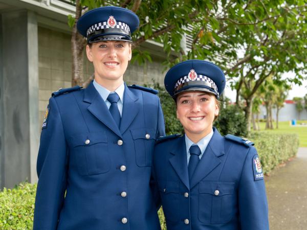 Constables Carina Doyle and Leah Hodges.