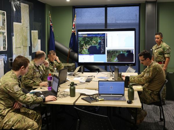 The New Zealand Defence Force's Taskforce Headquarters in Hastings Police Station.