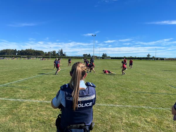 ... and checking out the Hawke's Bay sports day.