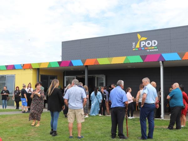 People gathered for the launch of Hapori Manawaroa ki Muirhiku at The Pod in the heart of the South Invercargill community.