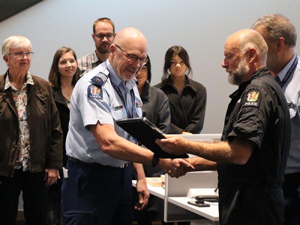 Sergeant Phil Simmonds' leaving do. 