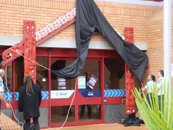 The first glimpse of the tomokanga.