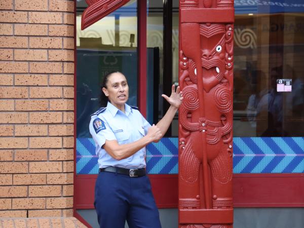 District Commander Superintendent Naila Hassan spoke of the significance of the taonga.
