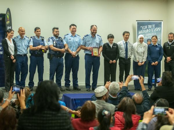 The Police team at the Social Cohesion forum.