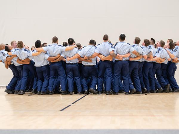 Wing 366 put their own stamp on the Police haka...