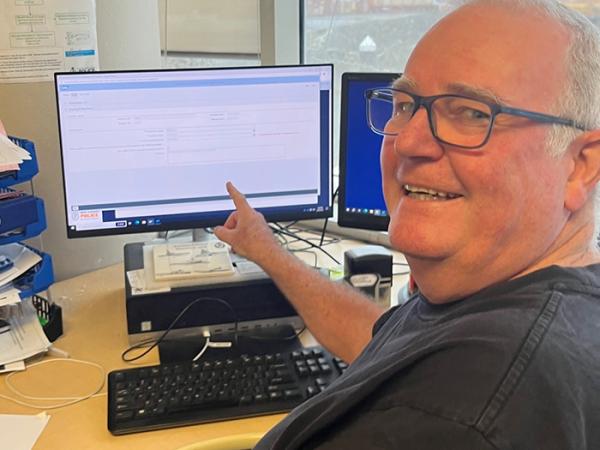 Sergeant John Saunders hits the 'retired' button.