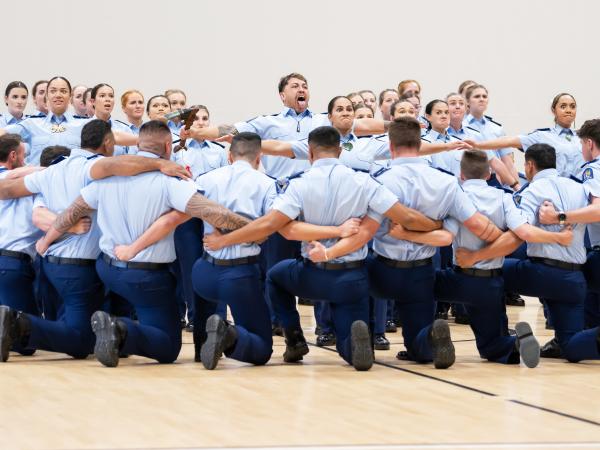 Wing 367 haka. 