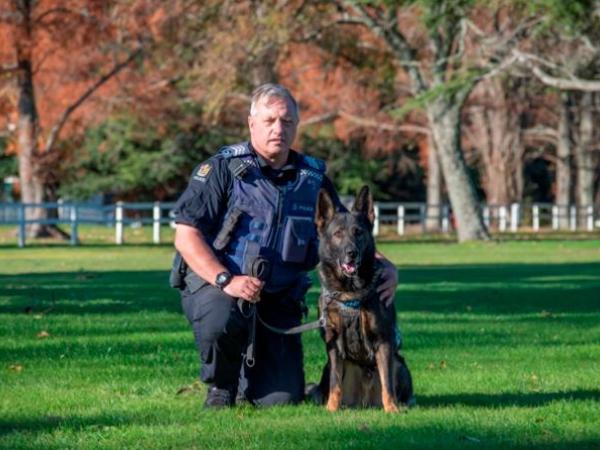 Sergeant Mark Sandford and Valko.