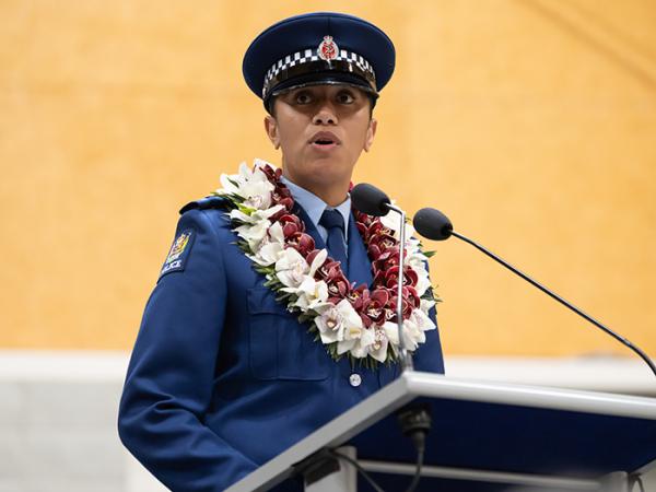 Commissioner's Award recipient Constable Atu-He-Vahanoa Halatoa.
