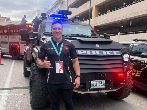 Constable Tyson Ripia in Winnipeg.