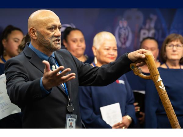 Senior Partnerships Advisor Māori Mark Pirikahu opened and closed the event in appropriate style.