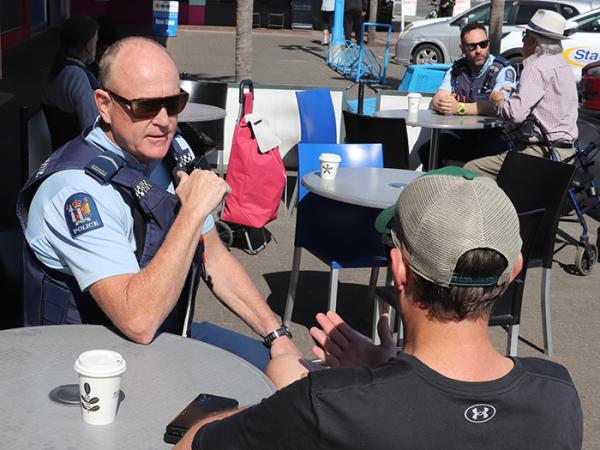 Coffee with a cop.