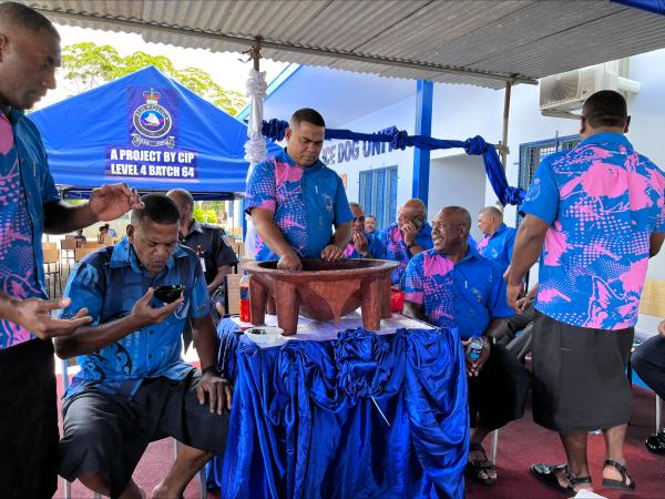 The graduation was celebrated with a kava ceremony.
