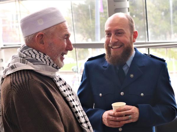 Constable Hadleigh White, Ethnic Liaison Officer, worked closely with the Muslim community in the planning of the event.