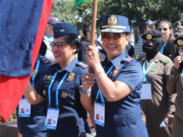 Delegates from the Phillippines during the Parade of Nations. 