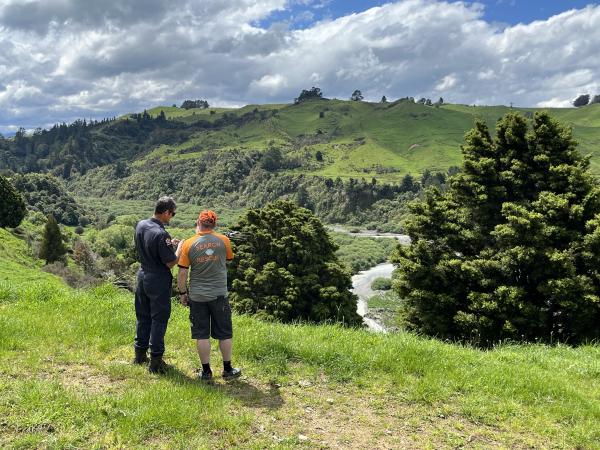 The search was centred in the Ruahine Ranges.