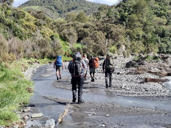 Police worked alongside LandSAR to locate the missing fishermen.