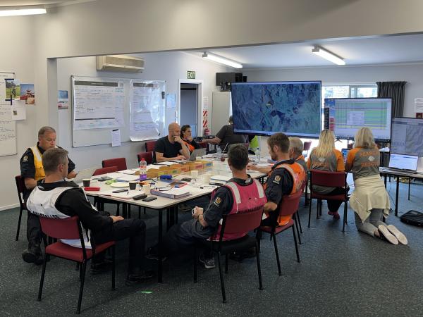 The Incident Management Team was based at the Napier Coastguard HQ.
