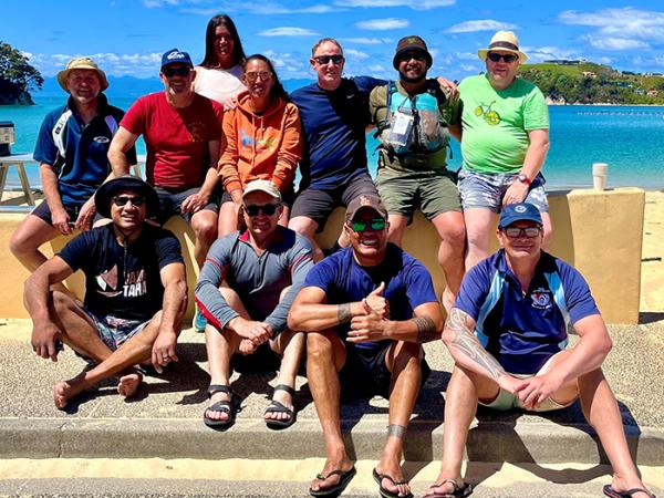 A group shot fo the 2023 Blue Light Waka Trip team. 