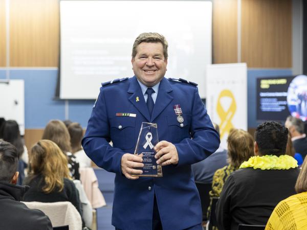 Senior Constable Ken Terry, this year's recipient of the Road Safety Hero award.