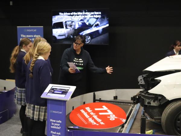 Waka Kotahi (NZTA) spoke to students about the safety of vehicles.