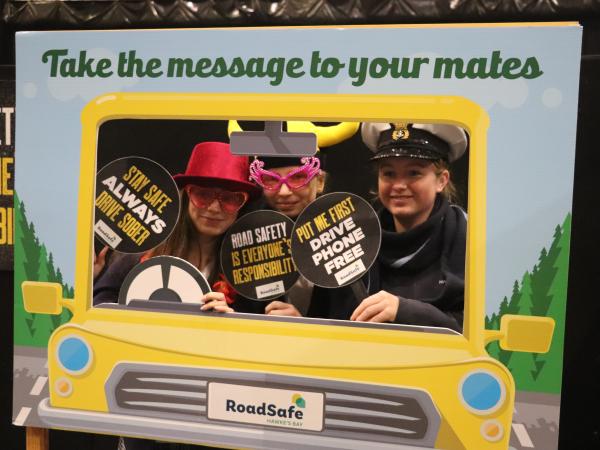 Students were encouraged the share the road safety messages with their mates.