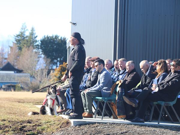 Aiden Gilbert, Chairman of Te Korowai o Wainuiārua Trust, opened the ceremony.
