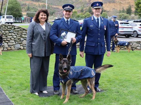 Constable Connor Loomans, with Ruki.