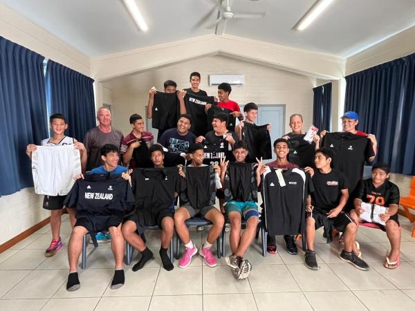 As well as basketball expertise, Gavin has been able to provide the players with shorts, T-shirts, warm-up tops, polos and socks