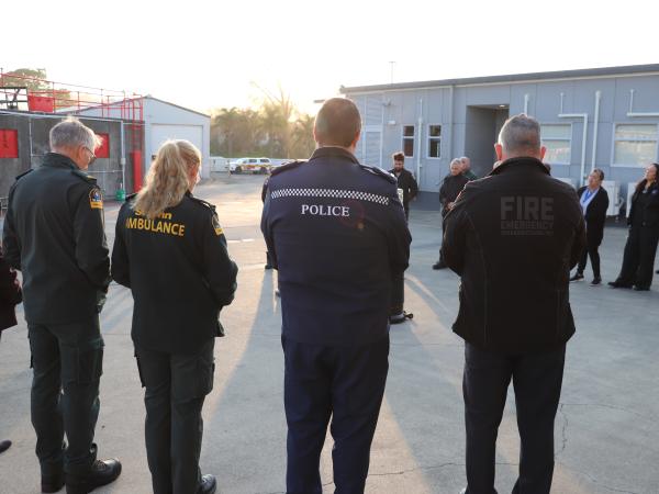 Emergency services coming together to heal.