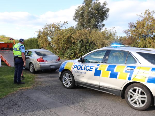 A car is impounded as part of Operation Tow.