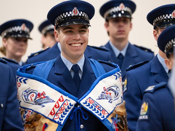 Constable Andre Matson who graduated from Recruit Wing 379 with the Minister’s Award for First in Wing.