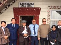 Indonesian delegation at marae.