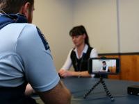 A scene from training for the Palmerston North pilot.