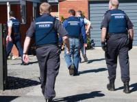 Police execute a search warrant