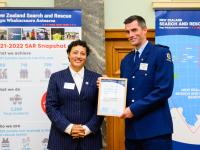 1. Hon Kiri Allan and Detective Constable Ben Pye 
