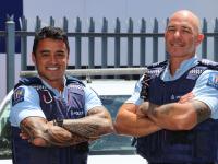 Two new officers have taken up the challenge to find more people to join Police.
