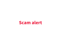 Scam alert