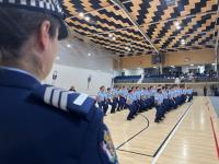 Wing 378 perform the haka at graduation