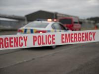 Police Emergency tape with car - 2